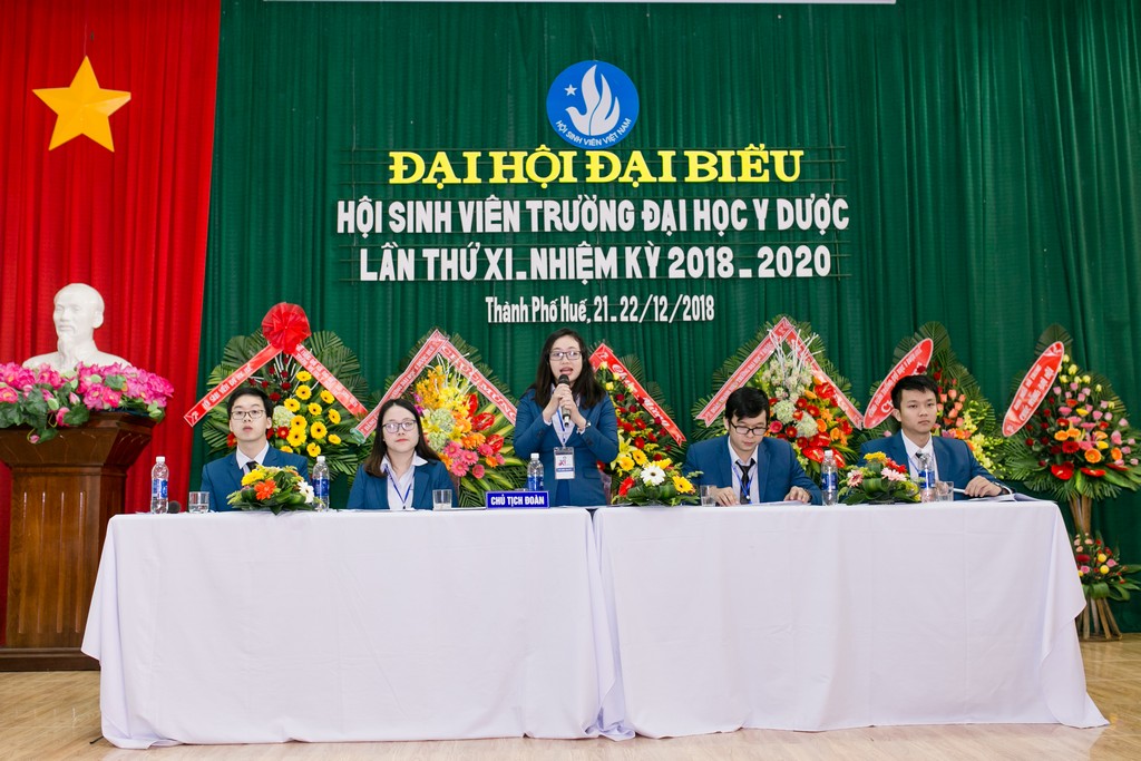 Đại hội đại biểu Hội sinh viên Trường Đại học Y Dược Huế lần thứ XI nhiệm kỳ 2018 - 2010