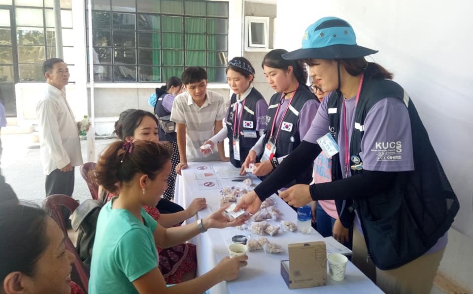 Đoàn tình nguyện của Hiệp hội các trường đại học Hàn Quốc để phục vụ xã hội (KUCSS) đến thăm và hoạt động tại Trường